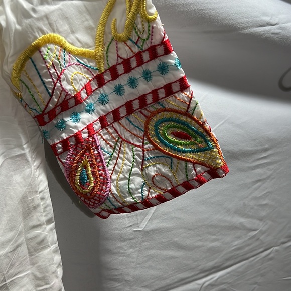 MO-KA Colorful Embroidery throughout the dress, Size S - Picture 4 of 6